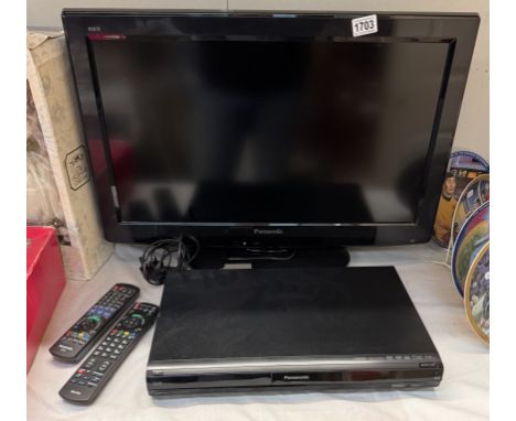 A Panasonic 26" TV with Freeview DVD recorder