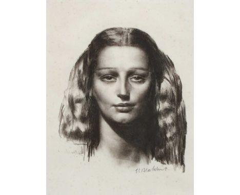 Φ Gerald Leslie Brockhurst RA (1890-1978)Head of a Girl (Dorette)Signed G L Brockhurst (in pencil lower right)Lithograph22 x 