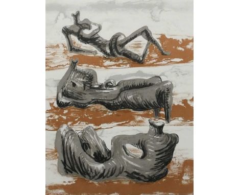 Φ Henry Moore OM, CH (1898-1986)Three Reclining Figures (Cramer 420)Signed and numbered 43/50 Moore (in pencil to margin)Lith