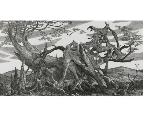 Φ Monica Poole RE (1921-2003)RootSigned, inscribed and numbered Root 25/100 Monica Poole (in pencil to margin)Wood engraving1