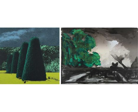Φ Ivor Abrahams (1935-2015)Garden Suite IV (Four Bushes); For John ConstableTwo, the former signed, dated and inscribed A.P. 