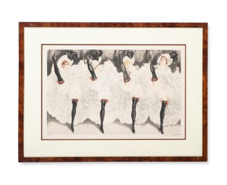 LOUIS ICART (FRENCH 1888-1950) CAN-CAN (HOLLAND, CATANIA &amp; ISEN 445) Etching, drypoint and aquatint, 1933 Signed in penci