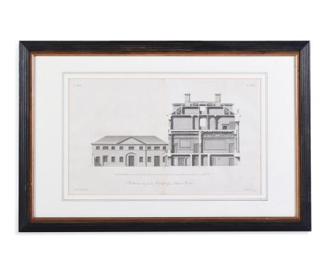 AFTER JAMES PAINE (1717-1789)A GROUP OF ARCHITECTURAL STUDIES OF DOVER HOUSE, STOCKELD IN YORKSHIRE AND WARDOUR HOUSE, WILTSH
