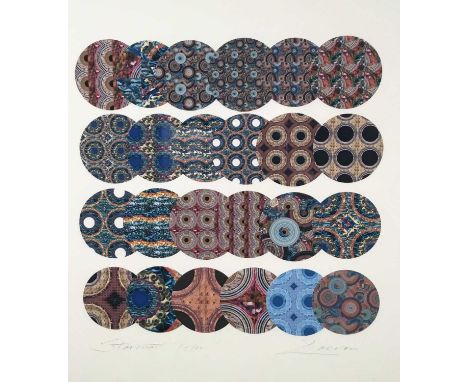 Richard Drew, known as Zacron (British, 1943-2012) archival print, Star Chart, signed, inscribed and numbered 1/100, image 42