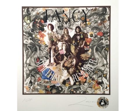 Richard Drew, known as Zacron (British, 1943-2012) silkscreen print - Fancy album cover 'Something to Remember', signed and n