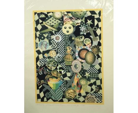 Richard Drew, known as Zacron (British, 1943-2012), archival print, Black and White Boogie, signed titled and numbered 1/500,