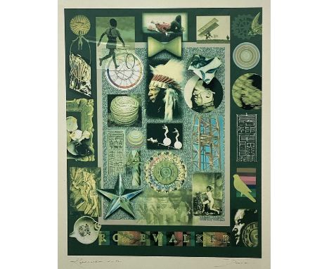 Richard Drew, known as Zacron (British, 1943-2012) Archival fine art print, Ropewalker, signed and numbered 2/500, image 63 x