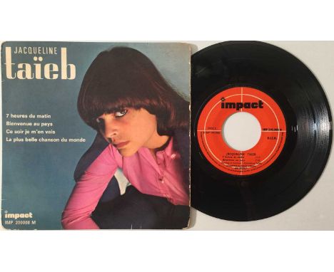 JACQUELINE TAIEB - 7 Heures Du Matin 7" (CHANSON/ BEAT - IMPACT IMP 200.008). A charming 60s slice of French chanson/ beat by