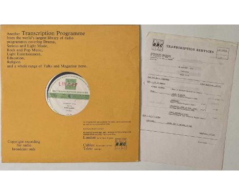 THIN LIZZY - IN CONCERT 274 LP (BBC TRANSCRIPTION). A superb BBC Transcription LP by Thin Lizzy - In Concert 274 (150270-S, U