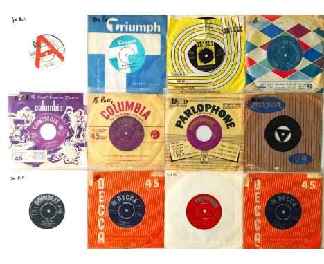 ROCK N ROLL/ ROCKABILLY - 7" PACK. A stompin' selection of 16 rock n roll/ rockabilly 7". Artists/ titles include Jimi And Mo