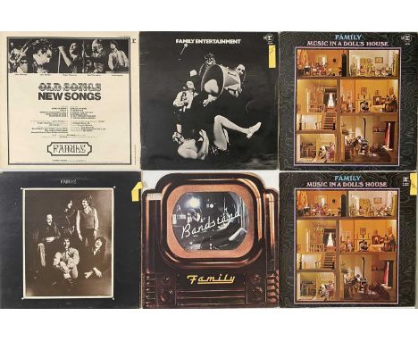 FAMILY - LP PACK. A wonderful selection of 7 LPs by Family. Artists/ titles include Music In A Dolls House (x2) inc (RLP 6312