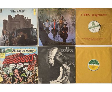 GROUNDHOGS AND RELATED - LPs/ 7". A wonderful selection of 16 LPs/ 7" by blues rock group Groundhogs and related. Titles incl