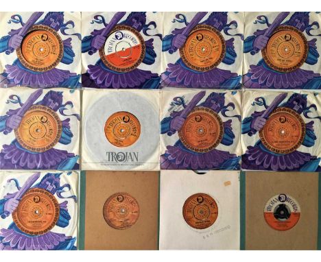 TROJAN RECORDS - 7" COLLECTION. Tuff collection of 51 x Trojan records on a 45... Artists/titles include Toots &amp; The Mayt
