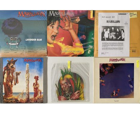 MARILLION - LP PACK (INC BBC TRANSCRIPTION). A marvellous selection of 8 LPs by prog group Marillion. Titles include In Conce
