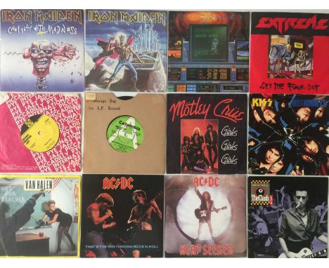 MIXED GENRE - 7" COLLECTION. A genre spanning collection of around 270 x 7". Titles / Artists include Iron Maiden inc. Can I 