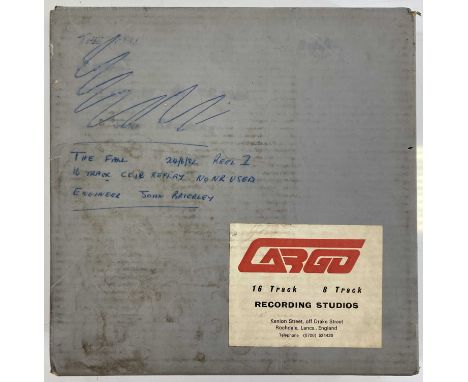A 16 track reel of recording tape, with Cargo Studios label. Handwritten date to box reads 24/06//1982 which suggests tracks 