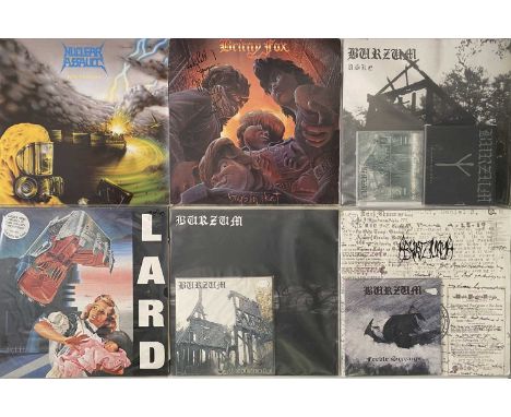 HEAVY ROCK/ METAL - LPs. A fantastic collection of 36 LPs. Artists/ titles include Burzum inc Aske (Anti-Mosh 005 with 3 CDs 