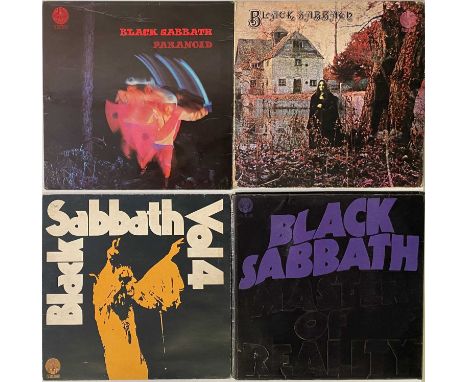 BLACK SABBATH - LP RARITIES. A smashing pack of 4 LPs by heavy metal legends Black Sabbath. Titles include S/T (VO6, UK press