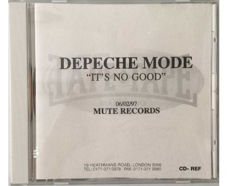 DEPECHE MODE - IT'S NO GOOD CDR PROMO (MUTE RECORDS). A scarce UK CDR promo of It's No Good by Depeche Mode on Mute Records (