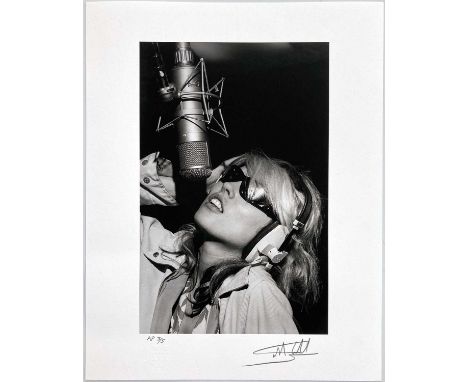 A high-quality photo print depicting Debbie Harry taken by photographer Martyn Goddard in 1978. The photo depicts Debbie Harr