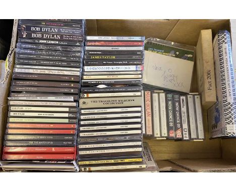 ROCK &amp; POP - CD's / DVD's / TAPES / AUTOGRAPHS. An immersive lot containing around 50 x CDs, 12 x tapes and 25 DVDs. Titl