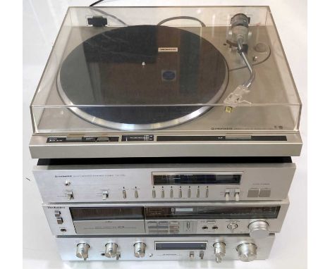 A Hi-Fi set up to include: Pioneer PL-200 Direct Drive turntable, Pioneer Tuner TX-710L, Technics M216 cassette deck, Pioneer