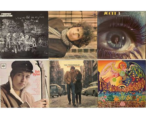 FOLK ROCK/ BOB DYLAN - LP COLLECTION. A smashing selection of 30 folk rock LPs with a heavy offering from legend Bob Dylan. A