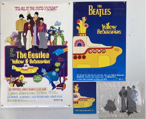 A collection of five Yellow Submarine promo posters, a promo leaflet and a limited edition animation art.