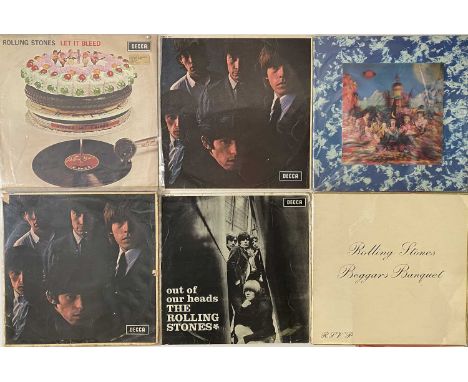 THE ROLLING STONES - LP COLLECTION. A collection of 21 LPs by British rock favourites The Rolling Stones. Titles include Thei