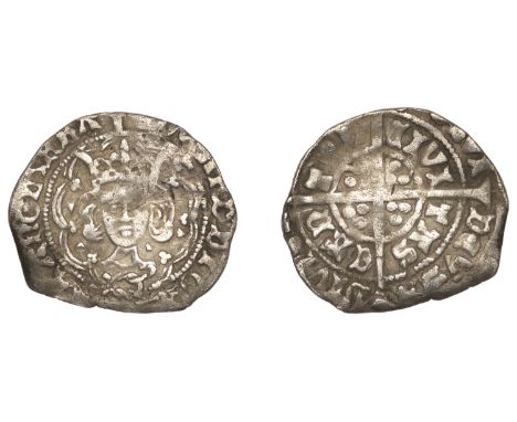 Edward IV (First reign, 1461-1470), Light coinage, Halfgroat, Canterbury, class VI/VII, Abp Bourchier, mm. pall on obv. only,