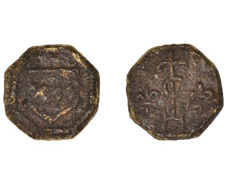 Sark, Amice de Carteret, octagonal token, c. 1600, 5.46g/6h (N 6367, and p.x, item 2e, this piece; D Uncertain 89D). About fi