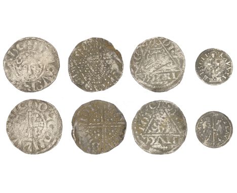 Ireland, John (as King), Third coinage, Penny, Dublin, Roberd, roberd on dive, 1.36g/10h (S 6228; DF 50); together with other