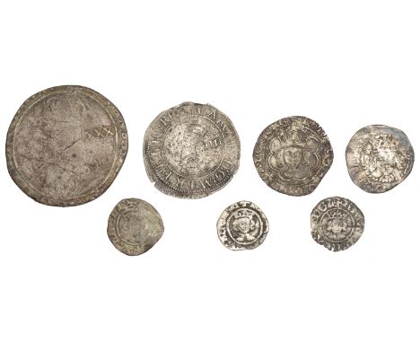 Henry VII, Facing Bust issue, Halfgroat, Canterbury, class IIIb, King and Abp jointly, mm. lis, rosette stops, 1.71g/6h (S 22