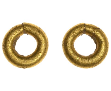 British Iron Age, First Millennium BC, Ring Money, a small, plain solid pennanular gold band of metal with joined ends, 7.22g