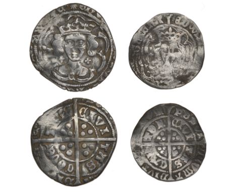 Edward IV, Light coinage, Groat, Coventry, class VI, mm. sun, quatrefoils by neck, fleurs on cusps except above crown, c on b