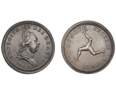 Isle of Man Coins, George III, First issue, Penny, 1786 (Prid. 16; S 7413). Good very fine £60-£80