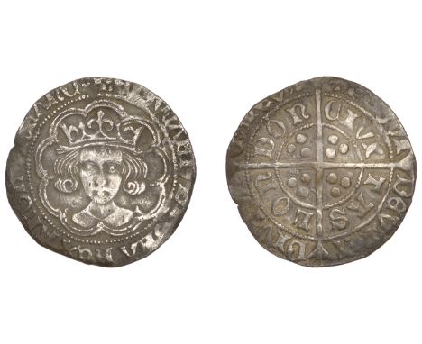 Edward IV (Second reign, 1471-1483), Groat, London, class XVIII, mm. pierced cross and pellet, fleurs on cusps, nothing on br