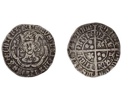 James I (1406-1437), Groat, First Fleur-de-lis issue, Edinburgh, mm. cross pattée, tressure of seven arcs, lis on neck, salti