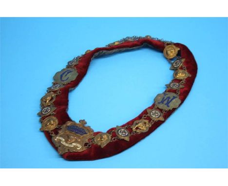 An order of the Buffalo's Ceremonial sash, Swinburne Lodge, number 1267.