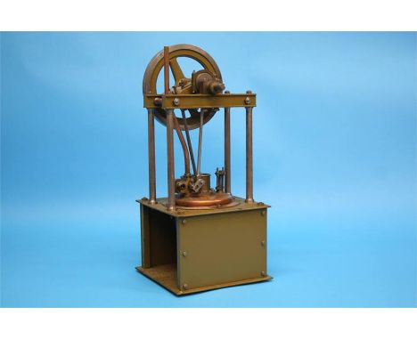 A scratch built vertical beam engine.  46 cm high