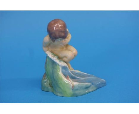 A Royal Worcester figure 'August', number 3441, black printed mark.  12 cm high
