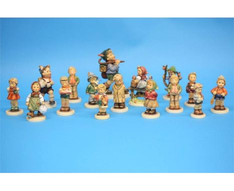 A Collection of sixteen Hummel figures, various.
