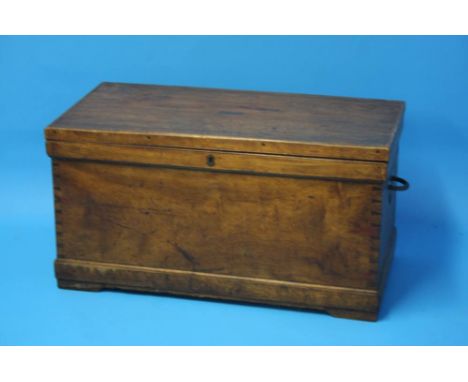 An old mahogany trunk.  92 cm wide