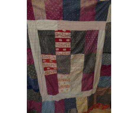 A vintage patchwork tablecloth 