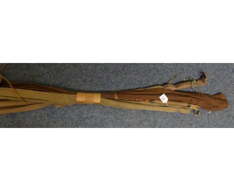 Two Hardy's split cane fishing rods, 'Palakona', each complete with canvas bags and a further two vintage split cane fishing 