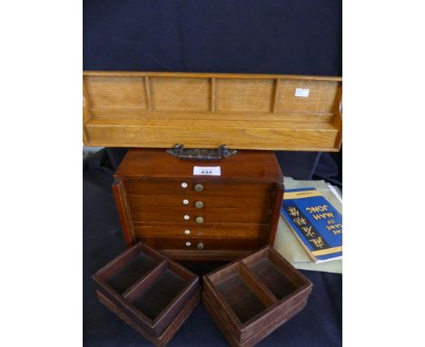 A cased Mahjong set together with accompanying wooden tile stand 