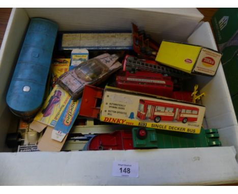 A mixed lot of various Dinky, Corgi and other toy vehicles, to include Spectrum pursuit vehicles, Lady Penelope fab one and m