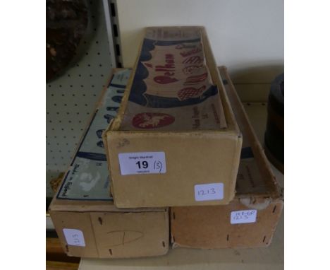 Three vintage Pelham puppetsCONDITION REPORT Very worn and tangled Please examine photos 