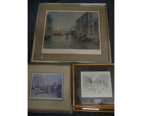 Robert Richardson - two pencil signed limited edition prints, together with four limited edition Arthur Delaney prints, signe