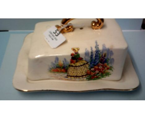 Vintage Falcon Ware-Covered cheese dish No.4754.G made in England in excellent condition